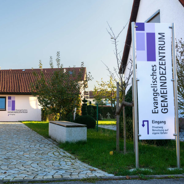 Beschilderung Wandmalerei Evang. Kirche