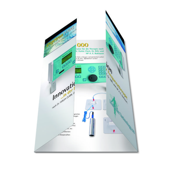 Klappbroschüre Din A4 auf kaschiertem Karton