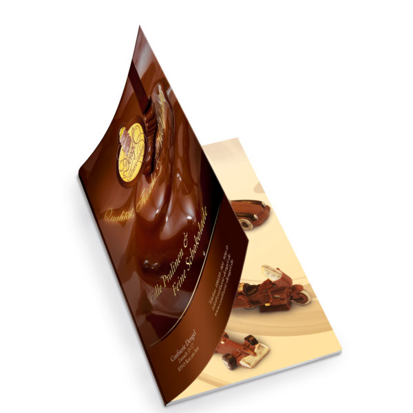 Gestaltung und Druck für Produktkatalog für Confiserie