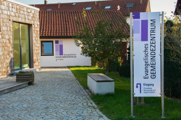 Beschilderung Wandmalerei Evang. Kirche