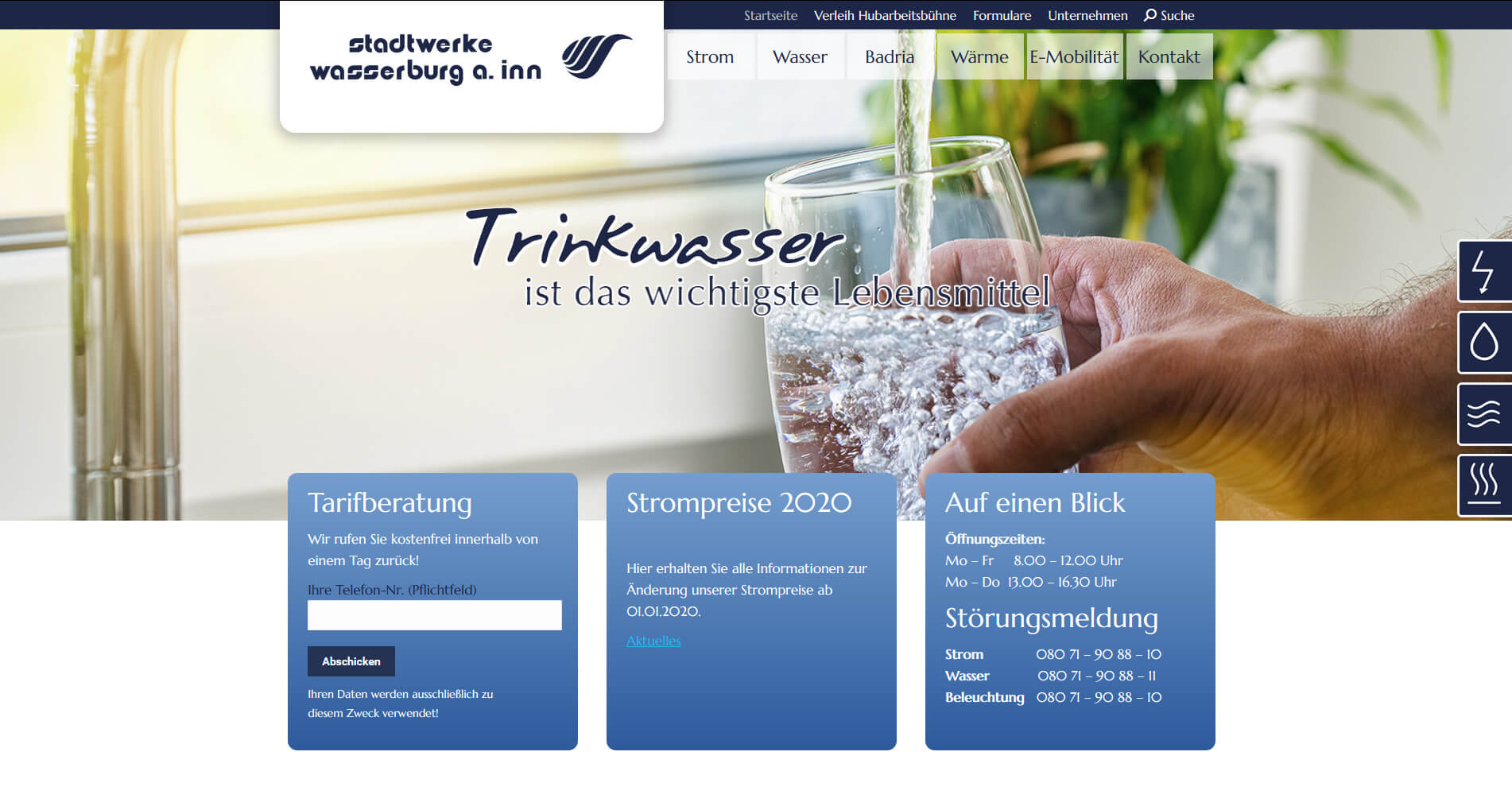 Stadtwerke Startseite