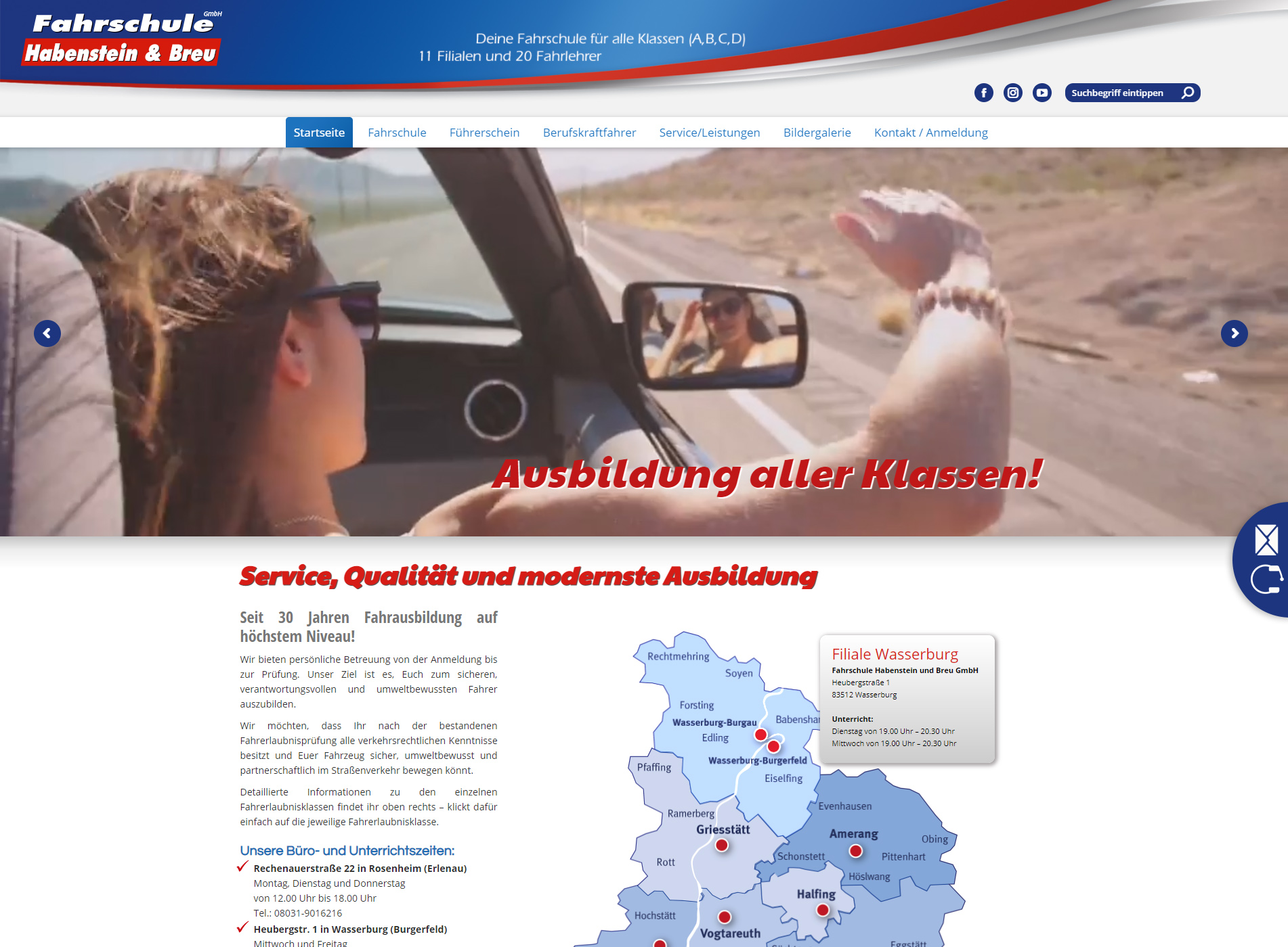 Fahrschule Habenstein Webseite