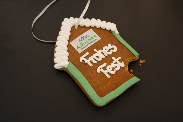 Bedruckte und beschriftete Lebkuchen